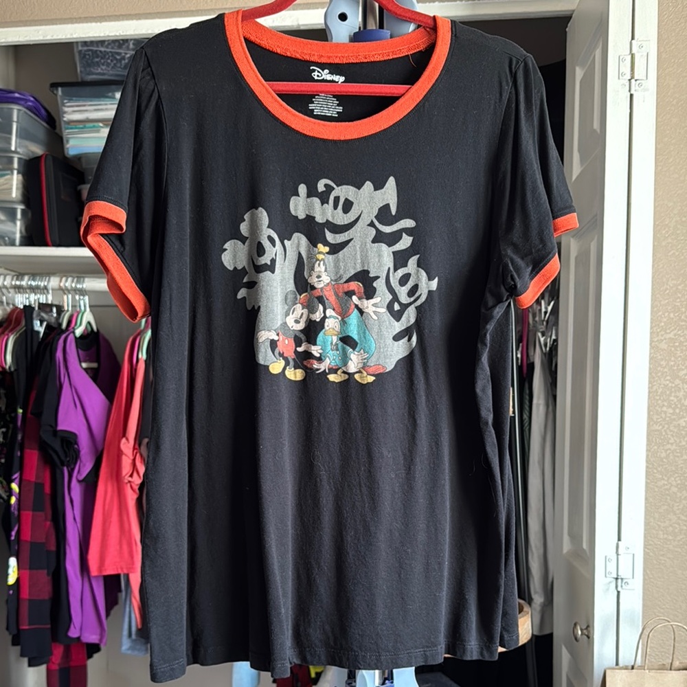 Disney Halloween Black and Orange Women’s T-Shirt